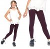 Girls long leggings for children Zoe dark purple